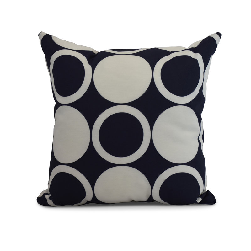 Housse de coussin d'extérieur carré cubique Flare Mod, Bleu marine, 20 po x 20 po