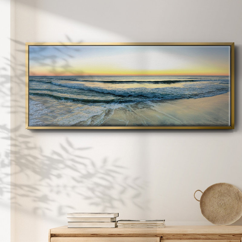 West End Sunrise- Framed Canvas, 20" H x 50" W