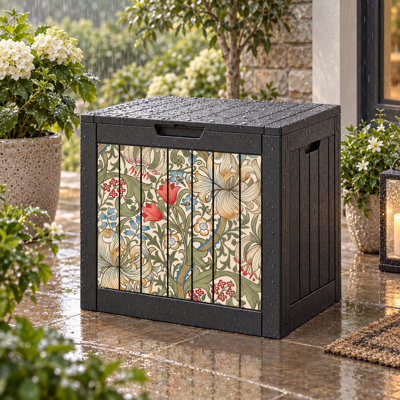 Coffre de jardin étanche de 150 litres

Rangement verrouillable en résine pour coussins de terrasse, outils de jardin et colis