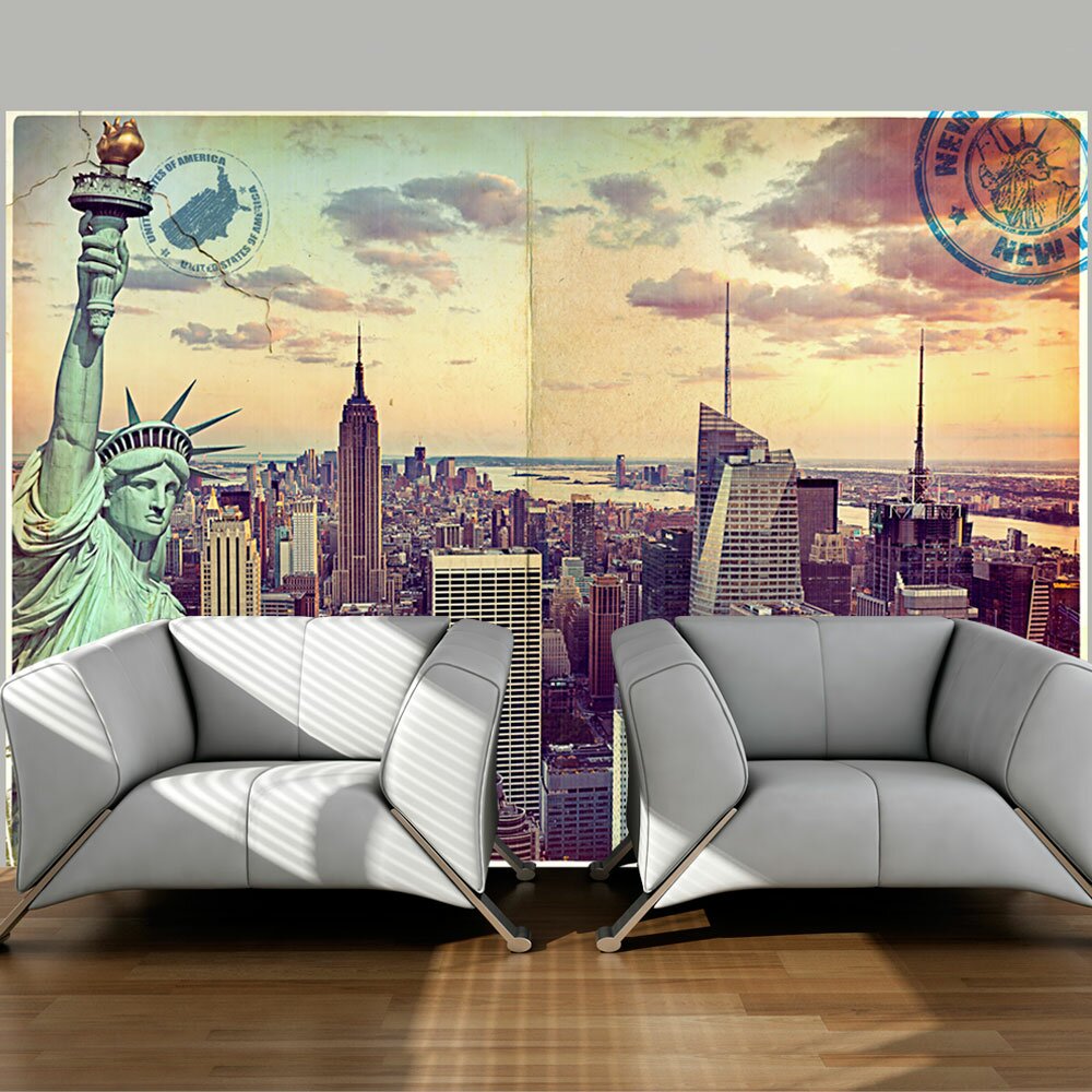 Tapete Postcard from New York 2,1 m x 300 cm