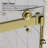 Catalyst 50"- 54" W x 76" H Double Sliding Frameless Shower Door in Brushed Gold with 3/8" Clear Glass-96391546