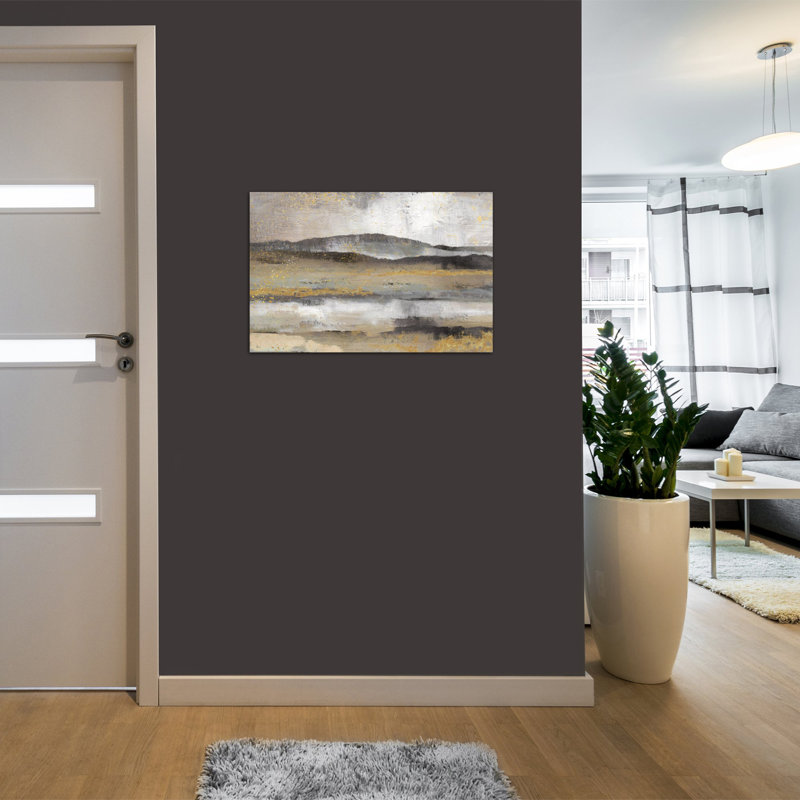 " Rolling Hills " by Nan, 18" H x 26" W x 1.5" D, Wrapped Canvas, No Mat