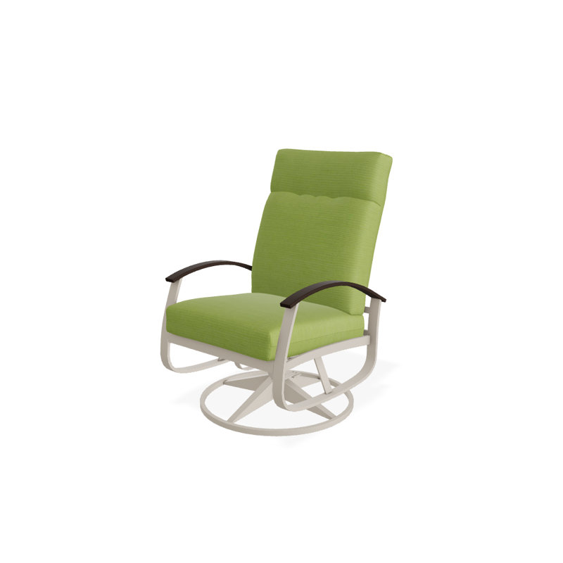 Belle Isle Outdoor Swivel Lounge Chair, Textured Kona, Yellow 43A, Kona P10