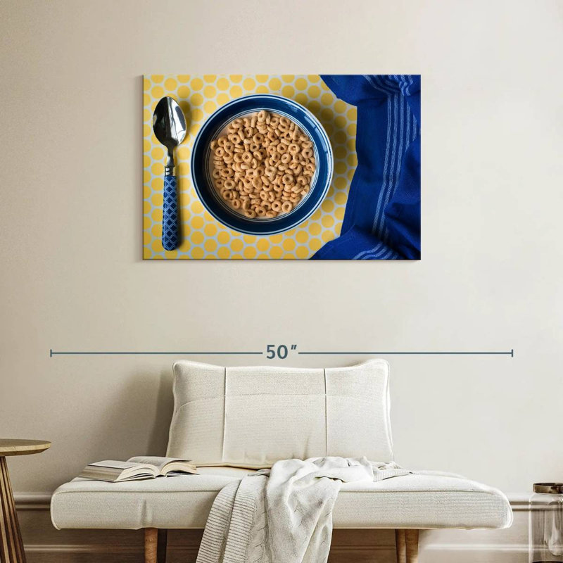 Céréales laiteuses pour le petit déjeuner, H 24 po x l 36 po
