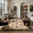 Rug Branch Yasmin Beige/Black Persian Medallion Indoor Area Rug, Traditional, Low Pile, Stain-Resistant Carpet - Living Room, Bedroom, Dining Room, and Kitchen-30842372
