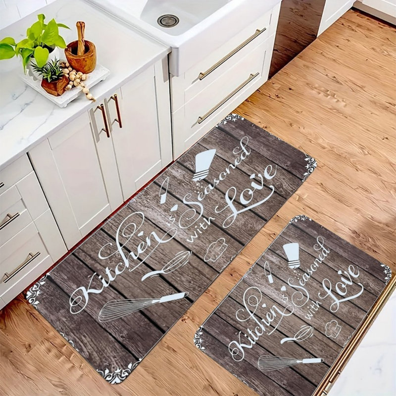Ensemble de tapis de cuisine 2 pièces