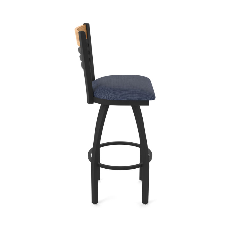 Tabouret tournant 880 Eleanor, Noir, Bleu très foncé, Très grand (assise de 36 po de hauteur)