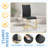4 - Person Dining Set, Modern Rectangular Dining Table Set with 4 Luxury Faux Leather Dining Chairs-360946222-360946210