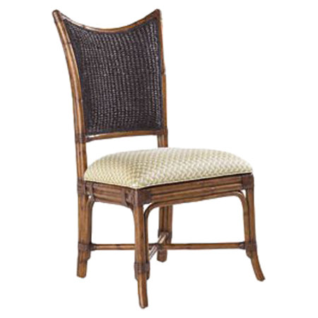 Island Estate Mangrove Side Chair, Golden Sand/Black