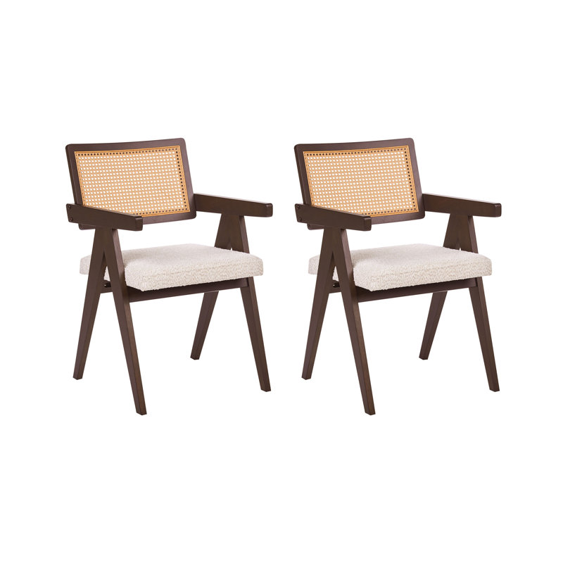 Brittanie 49cm H Boucle Upholstered Low Back Armchair