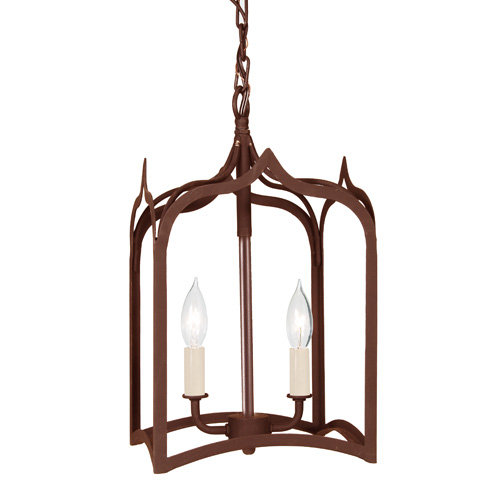 Lourdes 2 - Light Lantern Pendant, Rust