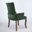 Elegant Upholstered Chenille Fabric Accent Dining Chair With Curved Solid Wood Legs And Tufted Design For Dining Room, Kitchen, And More