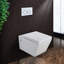 Toilette murale ronde à double chasse StormOn (siège inclus)-50118386-50118387