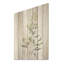 Green Herbs Minimal Harmony - Herbes, art mural sur bois de pin naturel-590681633