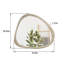 Miroir mural 45 po en bois de pin massif asymétrique-923331007