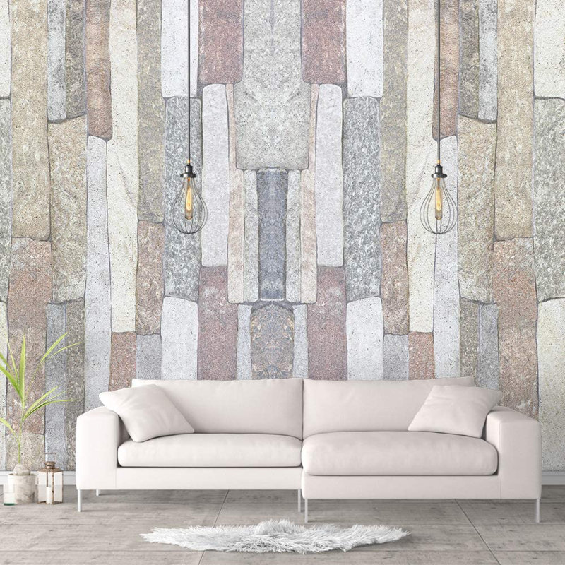 Stone Peel & Stick Border, 100" L x 144" W