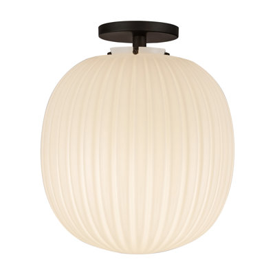Cherise Glass Semi Flush Mount