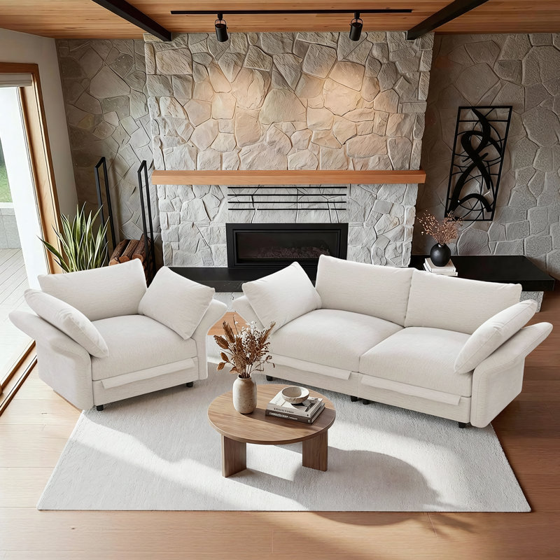 Petit appartement avec canapé personnalisable, Beige