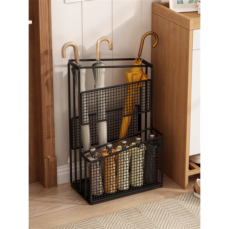 Metal Freestanding Umbrella Stand, Black