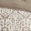 Couette Queen beige / 8 pièces - Poids moyen - Linge de lit de luxe à médaillon 8 pièces