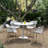 Liev Bistro 39" Round Dining Table for Indoors or Outdoors with Steel Top and Pedestal Base-91943537