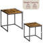 Sylvie 2 Piece Nest of Tables Industrial Living Room Side Tables With Metal Legs-252343488