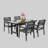 5-Piece HDPE Dining Set — Umbrella-Ready & Zero-Maintenance for Your All-Weather Retreat-763569977