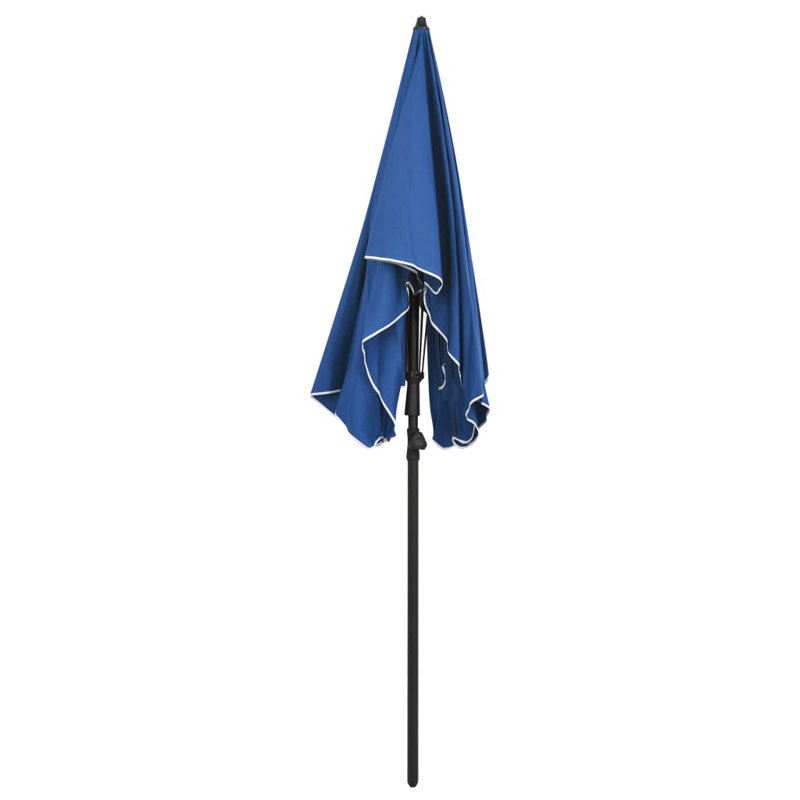 Parasol de plage 51,18 "x 78,74", Bleu azur