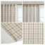 Panneau de rideau simple Madison Park Anaheim à carreaux naturels tissés, occultant et doublé en polaire thermique, 50 x 84 pouces.-474623309-474623344
