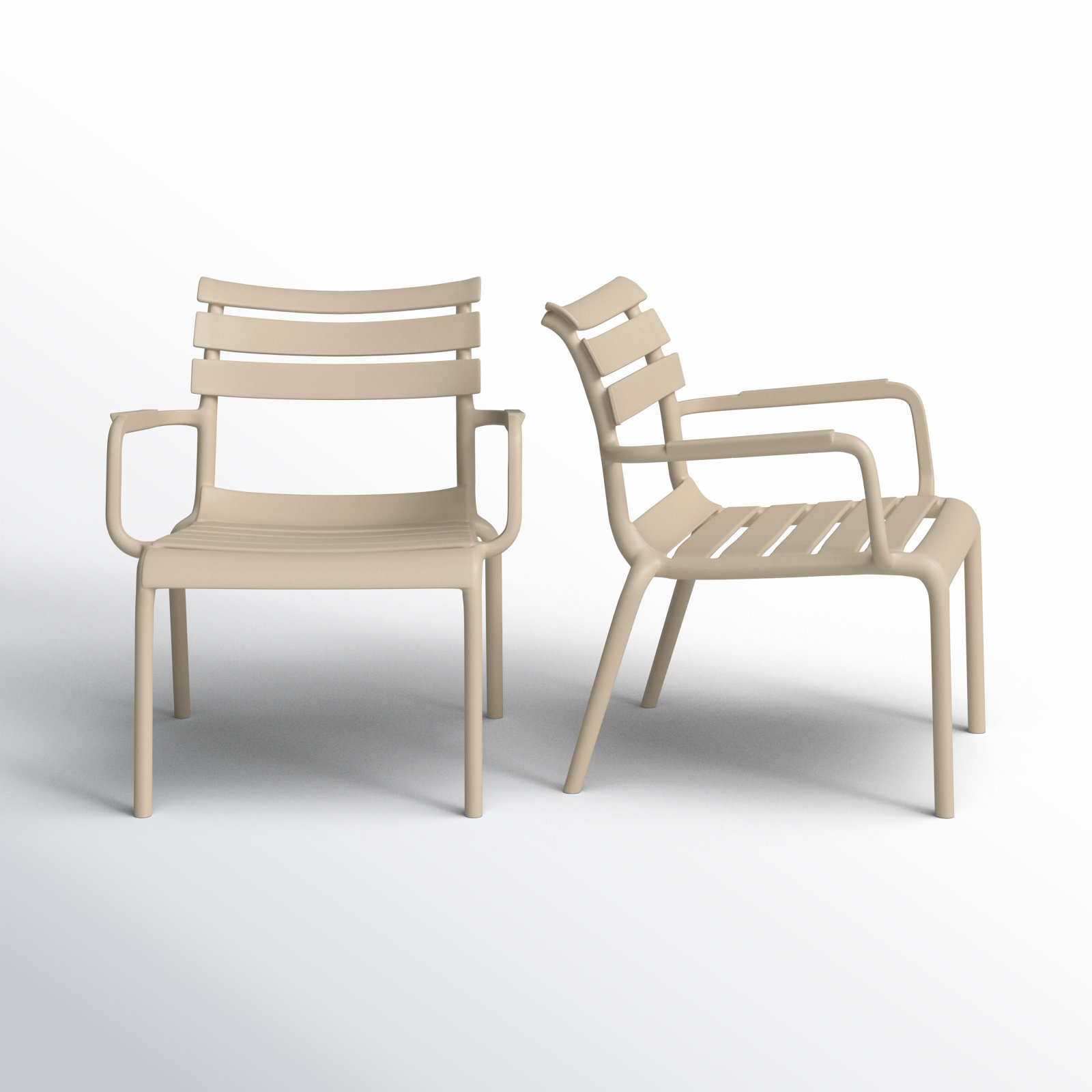 Ruta Patio Lounge Chair, Taupe