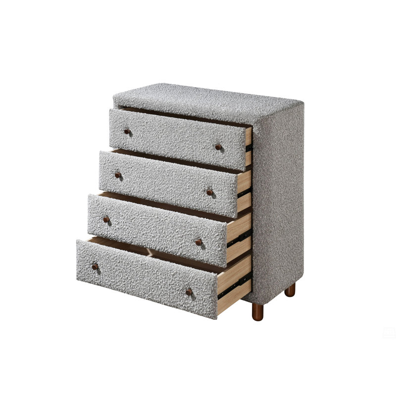 Boucle Chest, Wood Dressers Organizer