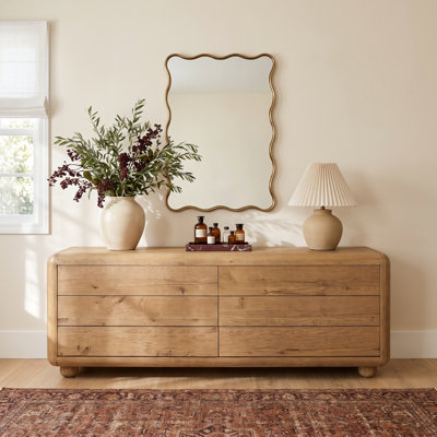 75" Oak Dresser