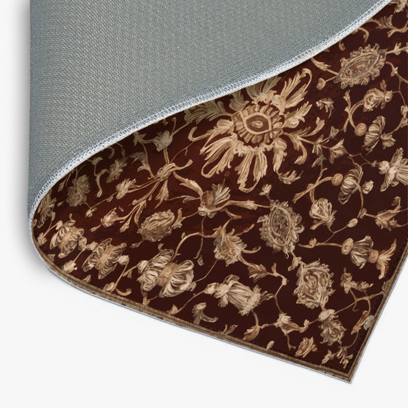 Tapis d'intérieur et d'extérieur brun français, Rectangulaire 2 pi x 3 pi