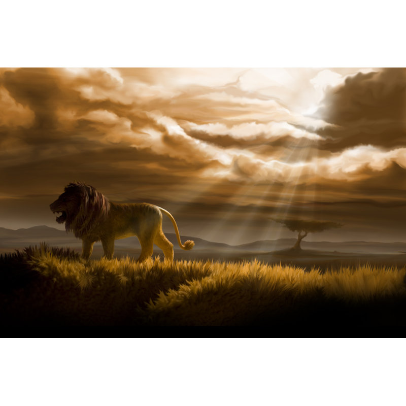 Winter in Lion's Pride by -Asi, 20" H x 30" W