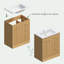Meuble-lavabo simple en bois avec tiroirs Adonia-898473092-898473146