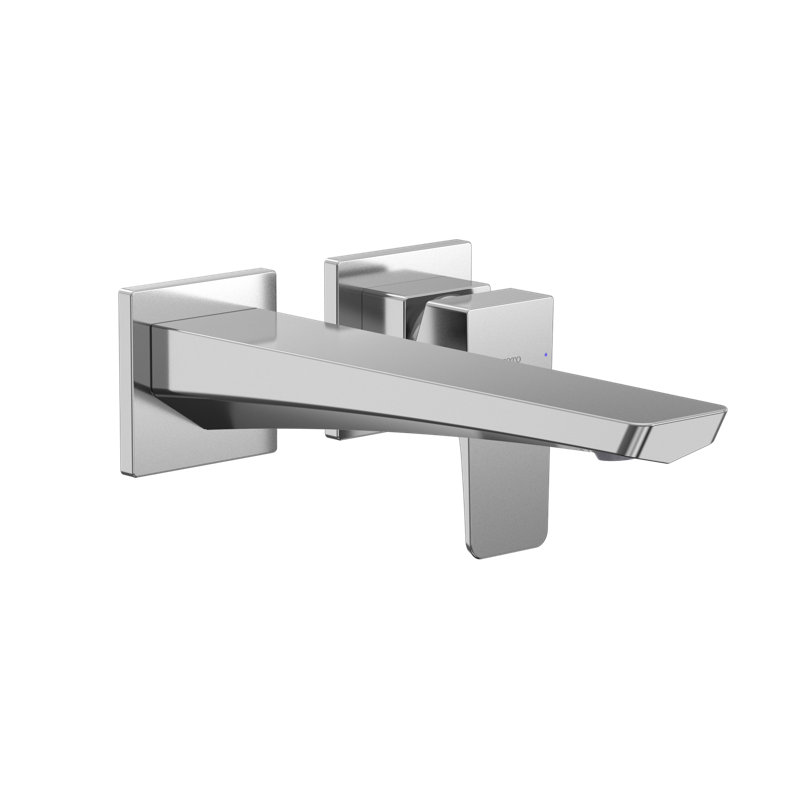 Single-Handle Long Wall-Mount Bathroom Faucet with Comfort Glide Technology, Polished Chrome