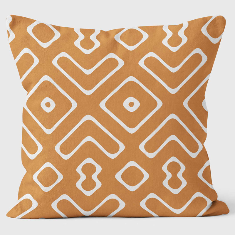 Mouths - Abstract Cushion, Orange