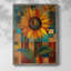 Reproduction encadrée FLORAL Series CDXCII - bois massif-442116751