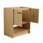 Meuble-lavabo autoportant élégant avec rangement ouvert et fabrication durable-113754346