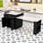 Sleek Multi-Use Kitchen Island with Retractable Dining Area, Ample Storage, and Integrated Charging-1908494270