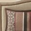 Couvre-lit réversible 5 pièces rouge très grand - belle feuille géométrique et médaillon, 100% avec revers de couleur unie, coussins décoratifs, broderie facile à nettoyer,-130666344