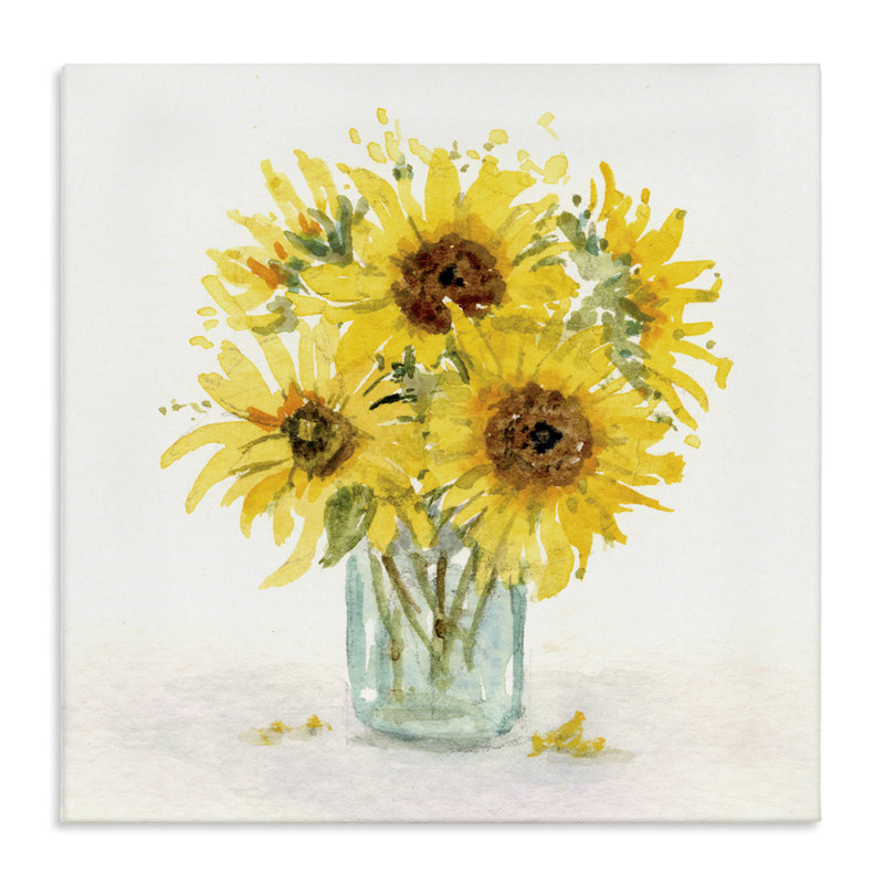 «Soft Soft Sunflower Jar» par Patti Bishop, H 17 po x l 17 po