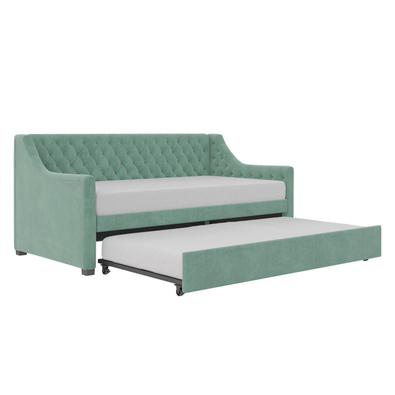 Upholstered Daybed, Teal