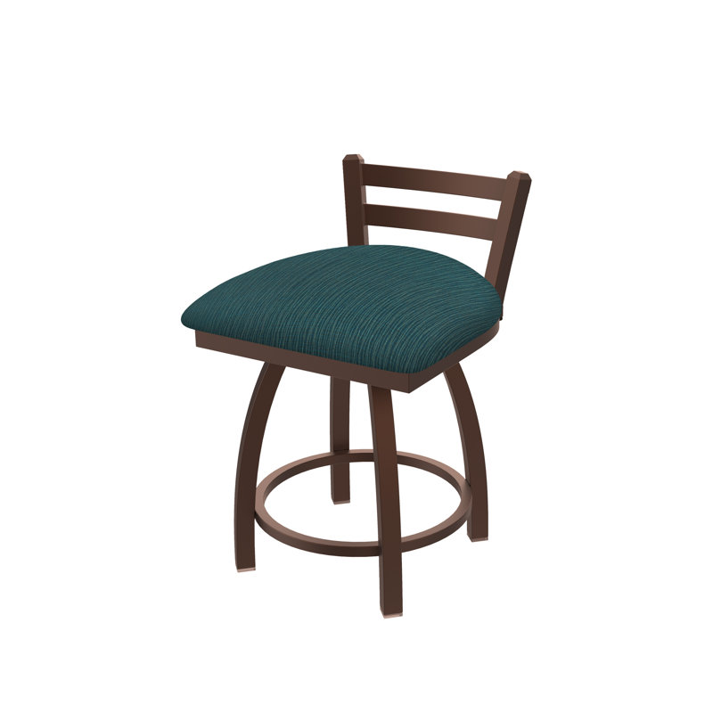 Tabouret de coiffeuse Jackie, Tissu-graphique marée, Bronze
