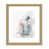 Toile avec cadre en bois beige