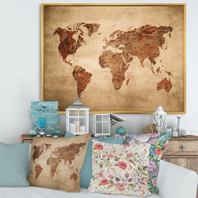 " Ancient Map Of The World VII "