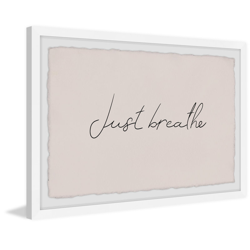 Just Breathe II - Single Picture Frame Painting, 20cm H x 30cm W x 3.81cm D