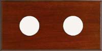 Wood Wall Clock, Mahogany