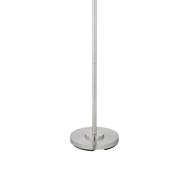 Lampe sur pied en métal chromé