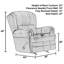 Fauteuil inclinable et berçant Aeryona
